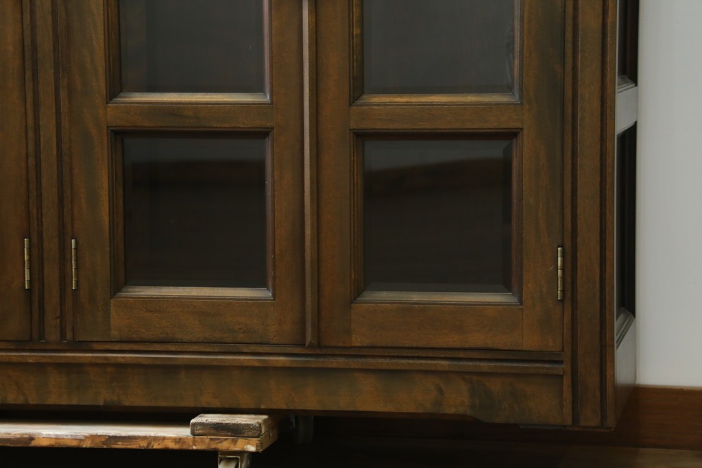 和製ヴィンテージ　希少　松本民芸家具　特注品　クラシカルな印象のキャビネット　(R-087593)