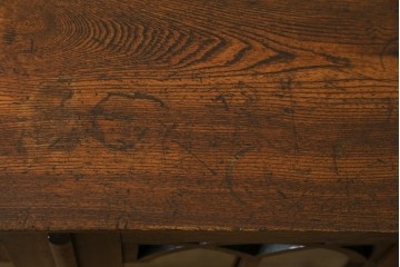 和製アンティーク　大正ロマン　栓材　ゴシック調のアーチ意匠が目を引く本箱　(R-087594)