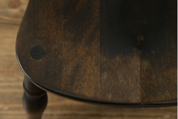 中古　松本民芸家具　背もたれの挽き物加工がお洒落な#49A型ワイコムチェア　定価約10万7千円　(R-087595)