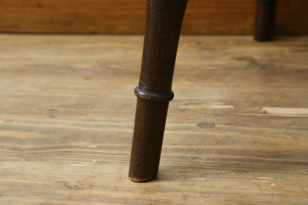 中古　松本民芸家具　背もたれの挽き物加工がお洒落な#49A型ワイコムチェア　定価約10万7千円　(R-087595)