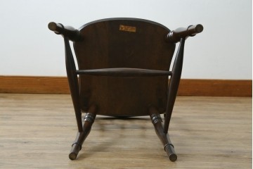 中古　松本民芸家具　背もたれの挽き物加工がお洒落な#49A型ワイコムチェア　定価約10万7千円　(R-087595)