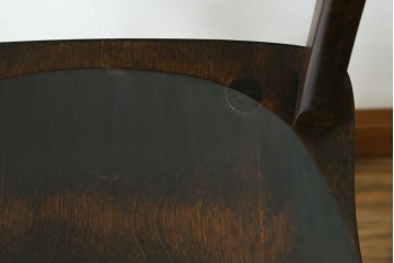 中古　松本民芸家具　背もたれの挽き物加工がお洒落な#49A型ワイコムチェア　定価約10万7千円　(R-087595)