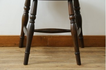 中古　松本民芸家具　背もたれの挽き物加工がお洒落な#49A型ワイコムチェア　定価約10万7千円　(R-087595)