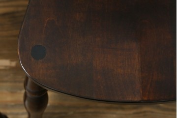 中古　美品　松本民芸家具　背もたれの挽き物加工がお洒落な#49A型ワイコムチェア2脚セット　セット定価約21万円　(R-057596)