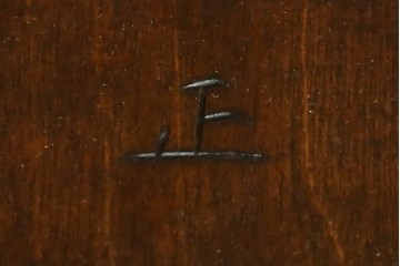 中古　美品　松本民芸家具　背もたれの挽き物加工がお洒落な#49A型ワイコムチェア2脚セット　セット定価約21万円　(R-057596)