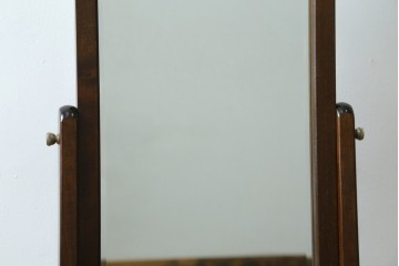 中古　美品　松本民芸家具　無駄を抑えた端正なシルエットのA型姿見　(R-087597)