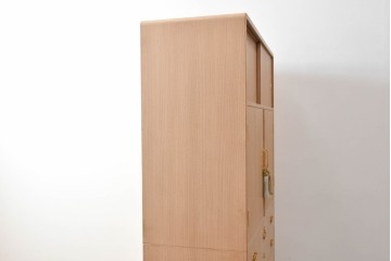 中古　伝統工芸士　中田静夫作　衣装盆付き　紀州着物箪笥　定価約100万円　(R-087598)