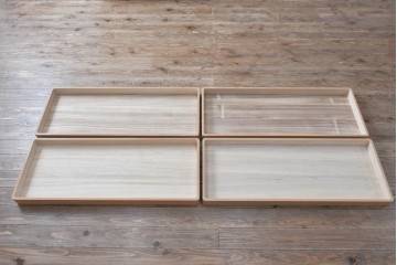 中古　伝統工芸士　中田静夫作　衣装盆付き　紀州着物箪笥　定価約100万円　(R-087598)