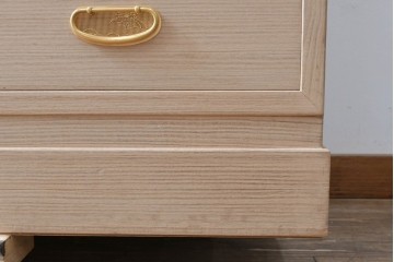 中古　伝統工芸士　中田静夫作　衣装盆付き　紀州着物箪笥　定価約100万円　(R-087598)