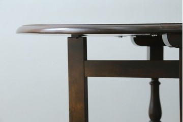 中古　松本民芸家具　挽物脚が目を引く27型バタフライ卓　(R-087599)