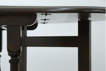 中古　松本民芸家具　挽物脚が目を引く27型バタフライ卓　(R-087599)