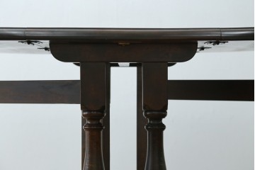 中古　松本民芸家具　挽物脚が目を引く27型バタフライ卓　(R-087599)