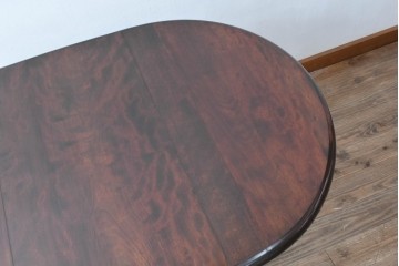 中古　松本民芸家具　挽物脚が目を引く27型バタフライ卓　(R-087599)