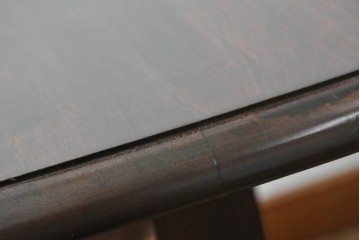 中古　松本民芸家具　挽物脚が目を引く27型バタフライ卓　(R-087599)
