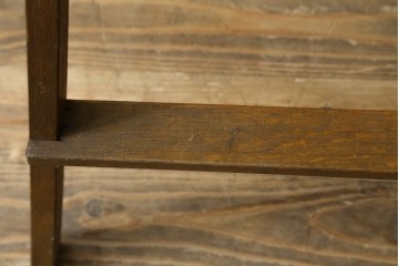 和製ヴィンテージ　ナラ材　素朴な風合いの脚立　(R-087602)