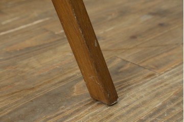 和製ヴィンテージ　ナラ材　素朴な風合いの脚立　(R-087602)