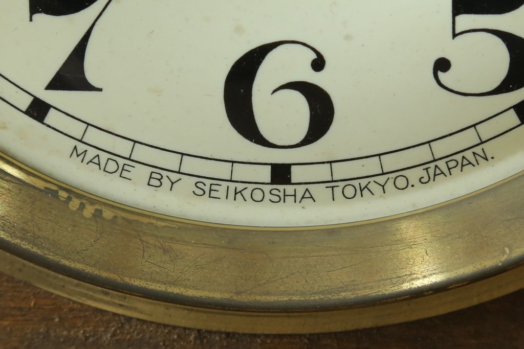 和製アンティーク　精工舎(SEIKOSHA、セイコー)　TRADE(S)MARK　アーチ形のシルエットが可愛らしい振り子時計　(R-087605)