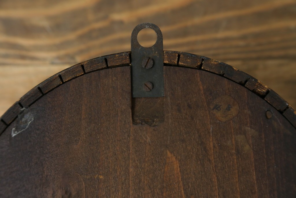 和製アンティーク　精工舎(SEIKOSHA、セイコー)　TRADE(S)MARK　アーチ形のシルエットが可愛らしい振り子時計　(R-087605)