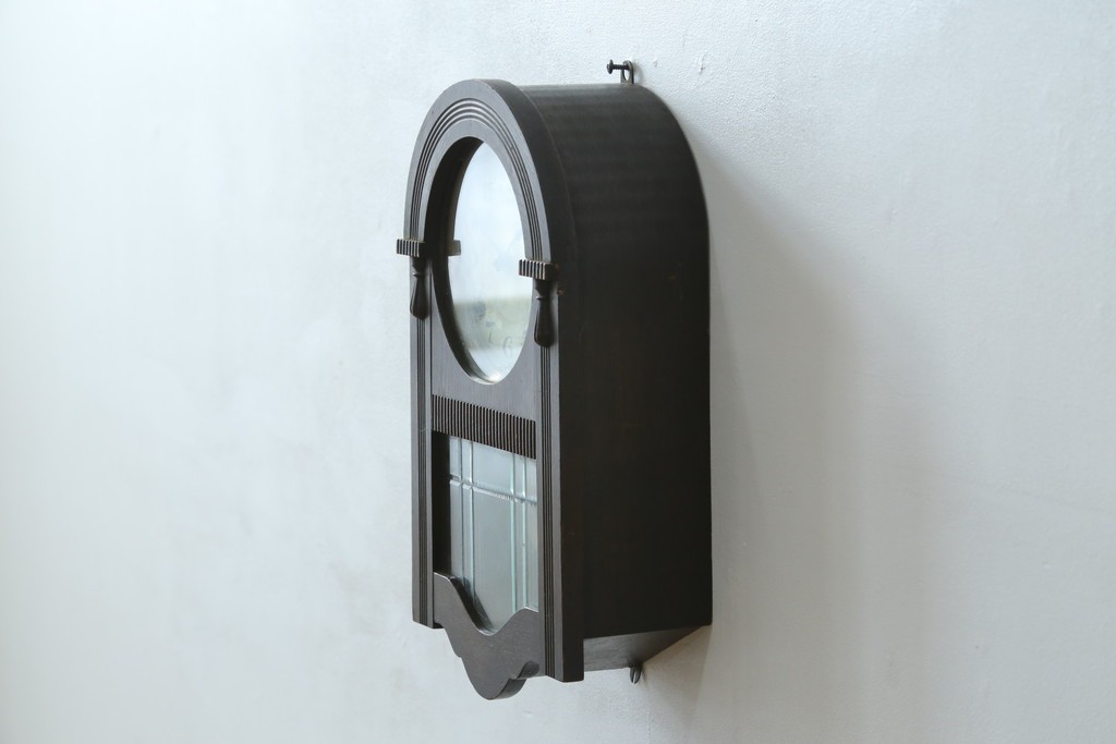 和製アンティーク　精工舎(SEIKOSHA、セイコー)　TRADE(S)MARK　アーチ形のシルエットが可愛らしい振り子時計　(R-087605)