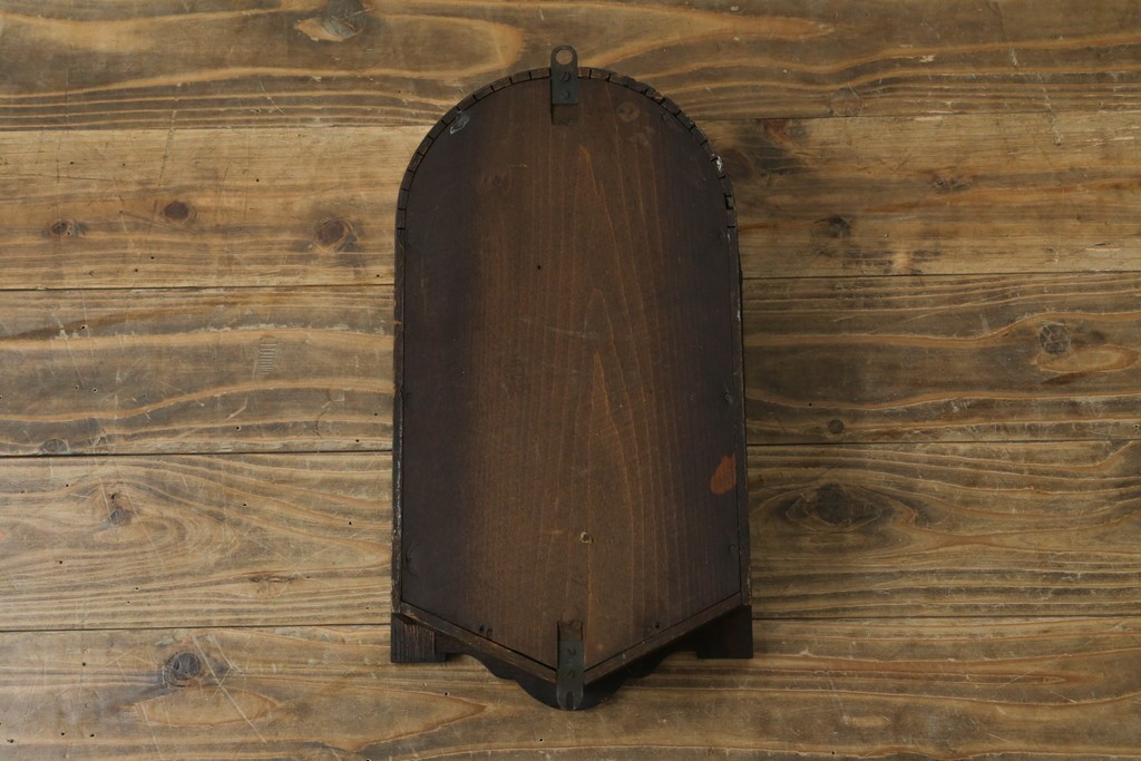 和製アンティーク　精工舎(SEIKOSHA、セイコー)　TRADE(S)MARK　アーチ形のシルエットが可愛らしい振り子時計　(R-087605)