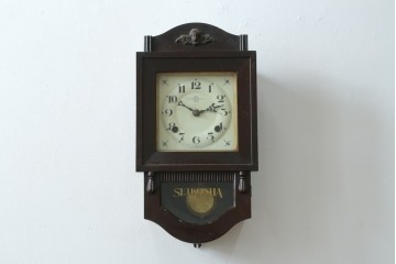 和製アンティーク　精工舎(SEIKOSHA、セイコー)　クラシカルなデザインの振り子時計　(R-087606)