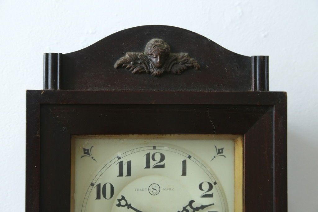 和製アンティーク　精工舎(SEIKOSHA、セイコー)　クラシカルなデザインの振り子時計　(R-087606)