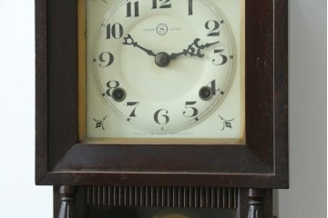 和製アンティーク　精工舎(SEIKOSHA、セイコー)　クラシカルなデザインの振り子時計　(R-087606)