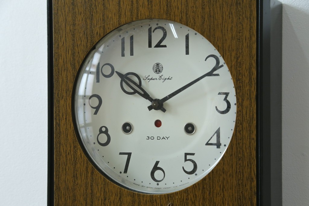 和製ヴィンテージ　愛知時計　Super Eight　30DAY　レトロな振り子時計　(R-087607)