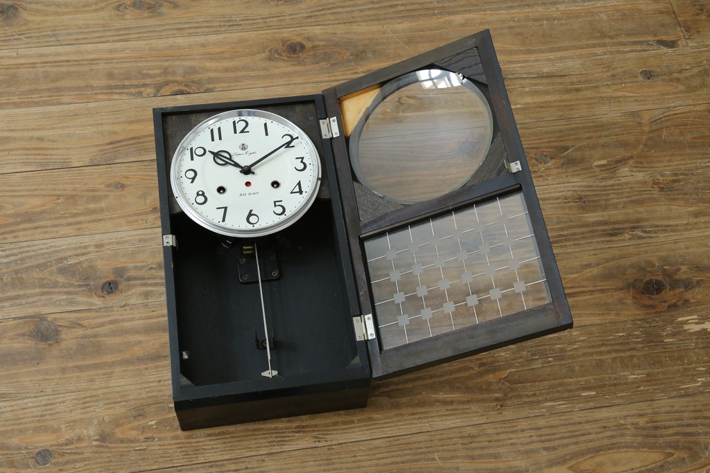 和製ヴィンテージ　愛知時計　Super Eight　30DAY　レトロな振り子時計　(R-087607)