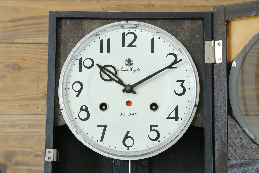 和製ヴィンテージ　愛知時計　Super Eight　30DAY　レトロな振り子時計　(R-087607)