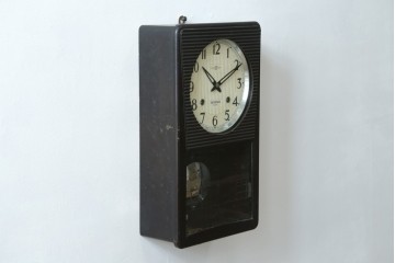 和製ヴィンテージ　精工舎(SEIKOSHA、セイコー)　TRADE(S)MARK　14DAY　モダンな意匠の振り子時計　(R-087608)