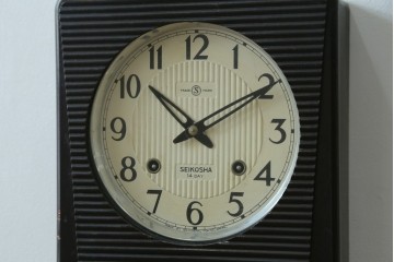 和製ヴィンテージ　精工舎(SEIKOSHA、セイコー)　TRADE(S)MARK　14DAY　モダンな意匠の振り子時計　(R-087608)