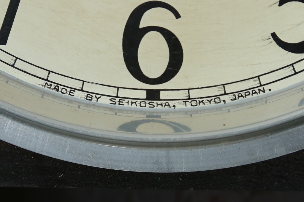 和製ヴィンテージ　精工舎(SEIKOSHA、セイコー)　TRADE(S)MARK　14DAY　モダンな意匠の振り子時計　(R-087608)