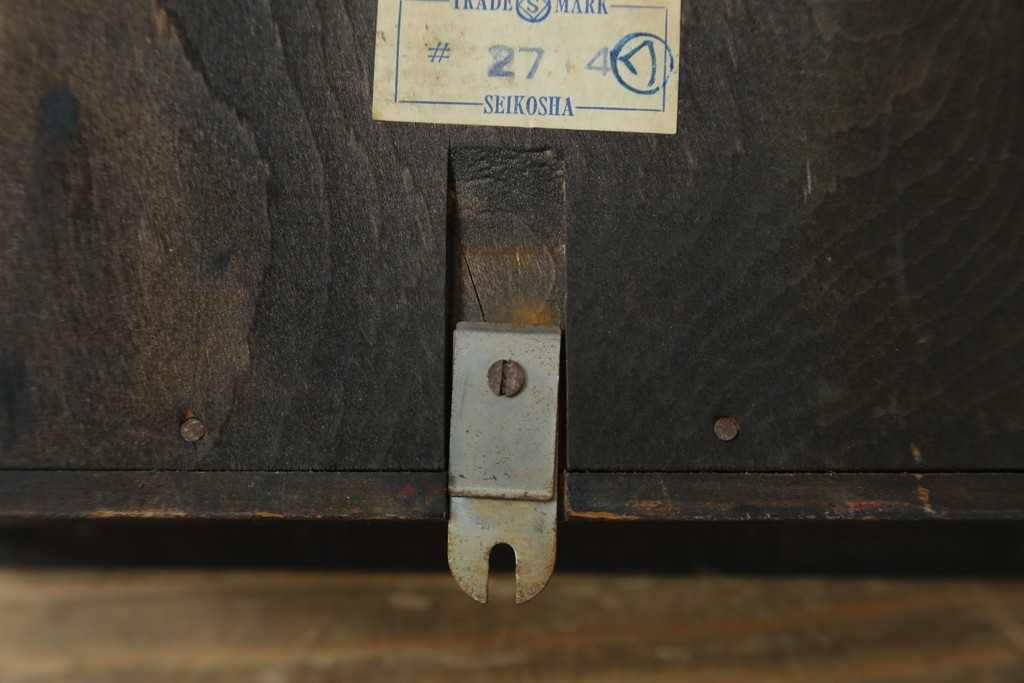 和製ヴィンテージ　精工舎(SEIKOSHA、セイコー)　TRADE(S)MARK　14DAY　モダンな意匠の振り子時計　(R-087608)