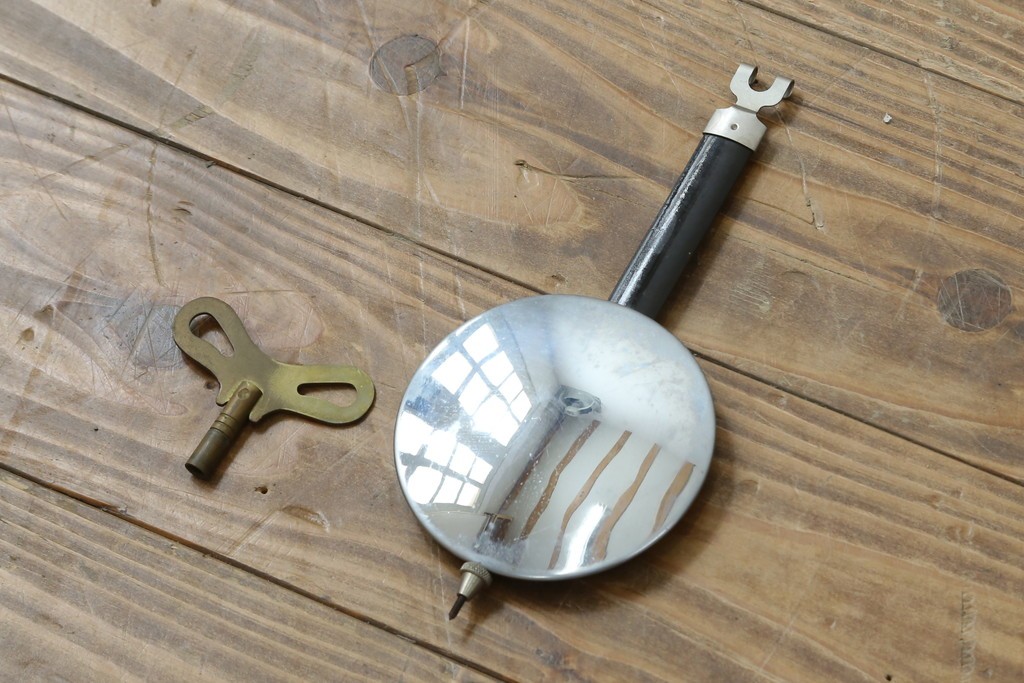 和製ヴィンテージ　精工舎(SEIKOSHA、セイコー)　TRADE(S)MARK　14DAY　モダンな意匠の振り子時計　(R-087608)