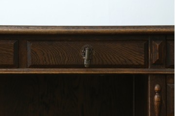 中古　美品　希少な廃番品　三越家具(現カントリーハウス)　Brugge(ブルージュ)　重厚感あるクラシカルなデスク　(R-087611)