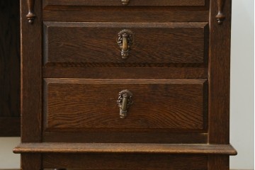中古　美品　希少な廃番品　三越家具(現カントリーハウス)　Brugge(ブルージュ)　重厚感あるクラシカルなデスク　(R-087611)