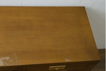 中古　カリモク家具(karimoku)　domani(ドマーニ)　Morganton(モーガントン)　エレガントなライトコニャック色のワークデスク　定価約18万円　(R-087617)