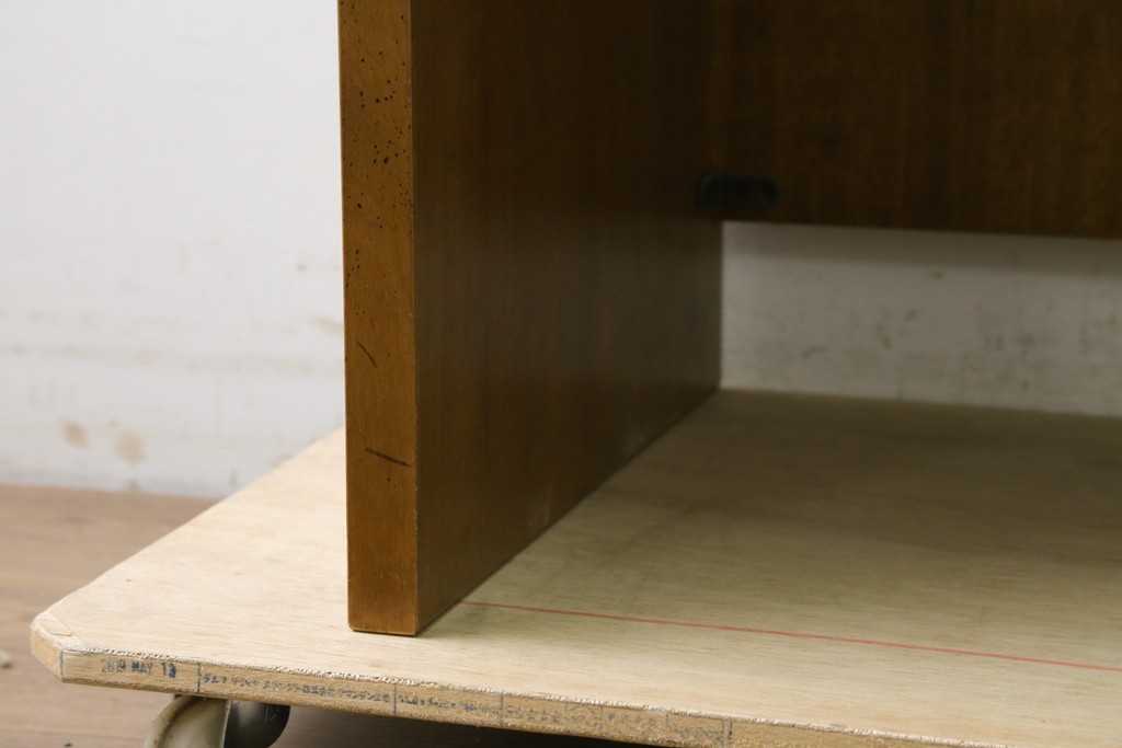 中古　カリモク家具(karimoku)　domani(ドマーニ)　Morganton(モーガントン)　エレガントなライトコニャック色のワークデスク　定価約18万円　(R-087617)