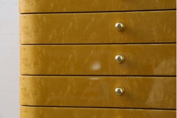新古　展示品　超美品!!　マリアージュ(Mariage)　日本製ならではの丁寧なつくりが光るバーズアイメープルのジュエリーチェスト　定価約74万円　(R-087619)