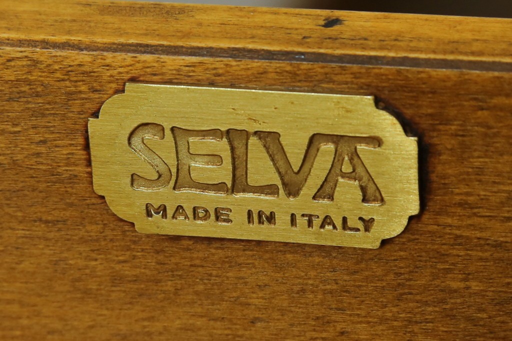 中古　美品　イタリア高級家具メーカー　SELVA(セルヴァ)社　Villa Borghese(ヴィラ・ボルゲーゼ)　チェリー材　ディレクトワール様式の5段チェスト　(R-087620)