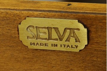 中古　美品　イタリア高級家具メーカー　SELVA(セルヴァ)社　Villa Borghese(ヴィラ・ボルゲーゼ)　チェリー材　ディレクトワール様式の5段チェスト　(R-087620)