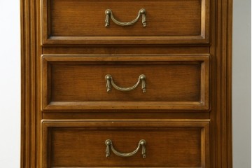 中古　美品　イタリア高級家具メーカー　SELVA(セルヴァ)社　Villa Borghese(ヴィラ・ボルゲーゼ)　チェリー材　ディレクトワール様式の5段チェスト　(R-087620)