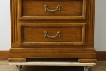 中古　美品　イタリア高級家具メーカー　SELVA(セルヴァ)社　Villa Borghese(ヴィラ・ボルゲーゼ)　チェリー材　ディレクトワール様式の5段チェスト　(R-087620)