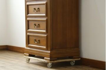 中古　美品　イタリア高級家具メーカー　SELVA(セルヴァ)社　Villa Borghese(ヴィラ・ボルゲーゼ)　チェリー材　ディレクトワール様式の5段チェスト　(R-087620)