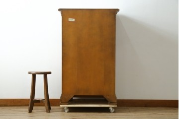 中古　美品　イタリア高級家具メーカー　SELVA(セルヴァ)社　Villa Borghese(ヴィラ・ボルゲーゼ)　チェリー材　ディレクトワール様式の5段チェスト　(R-087620)