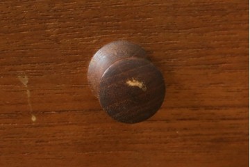 和製ヴィンテージ　チーク材　シンプルですっきりとしたフォルムのキャビネット　(R-087621)