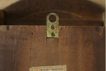 和製アンティーク　Meiji(明治時計社)　透かし彫りが上品な振り子付き掛け時計　(R-087624)