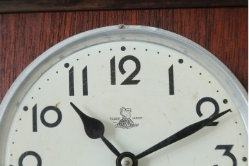 和製アンティーク　SATO CLOCK(佐藤時計製造株式会社)　振り子窓のデザインが印象的な時計　(R-087625)