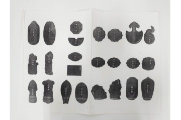 中国　嘉慶年製　御園図古墨8箱(64丁)セット　帙付き　(R-087629)
